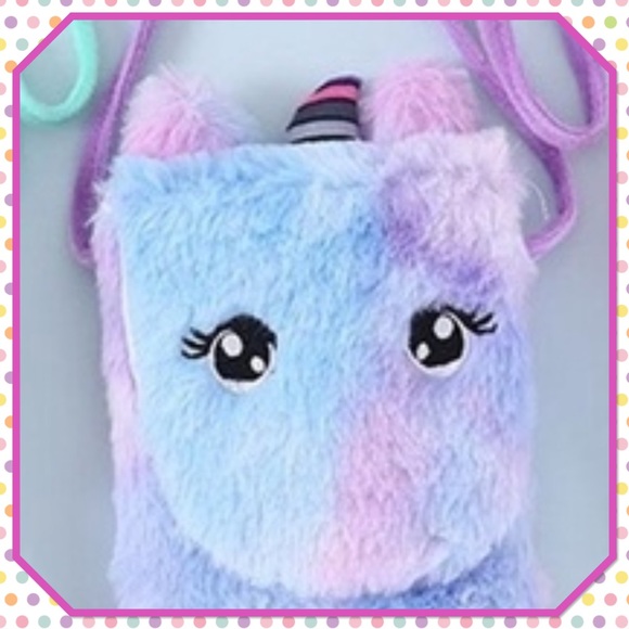 🦄New🦄Unicorn Plush Crossbody Shoulder Bag🦄 - Picture 4 of 8